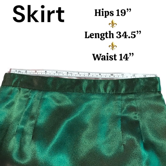 SALE | ANNA CAROLE Vtg Matching Maxi Skirt with Embellished Collarless Blazer - Picture 8 of 15